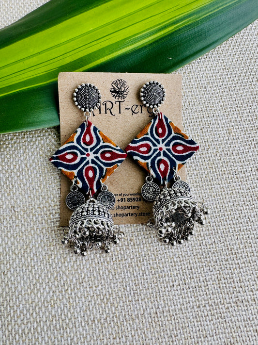 Fabric earrings lightweight earrings
