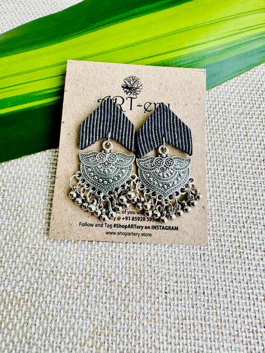 Fabric earrings lightweight earrings