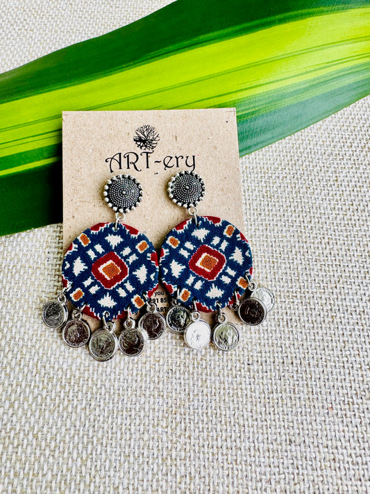 Fabric earrings lightweight earrings