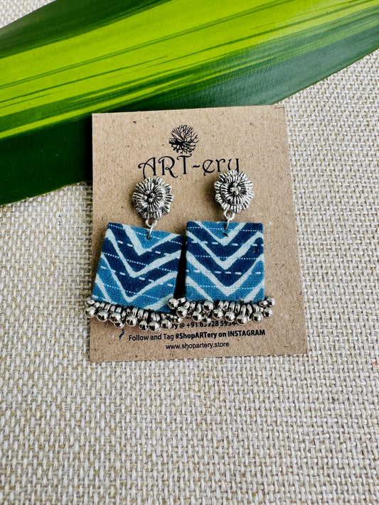 Fabric earrings lightweight earrings