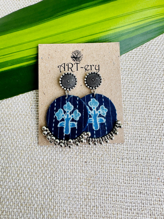Fabric earrings lightweight earrings -