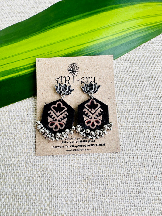 Fabric earrings lightweight earrings