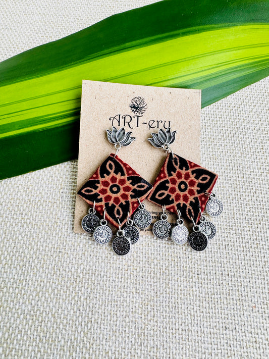 Fabric earrings lightweight earrings