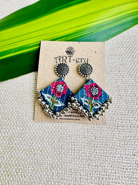 Fabric earrings lightweight earrings