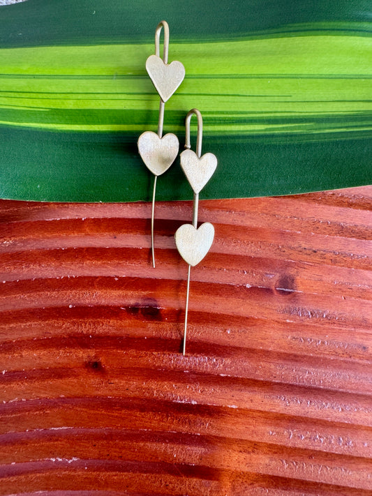 Big heart ear cuff