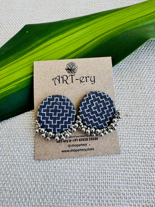 Fabric earrings lightweight earrings