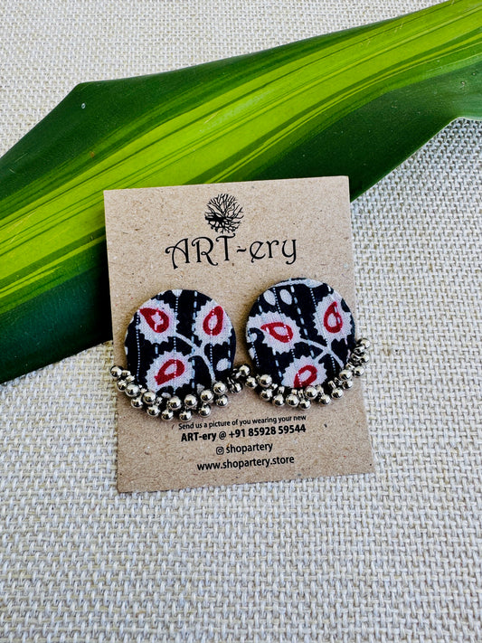 Fabric earrings lightweight earrings