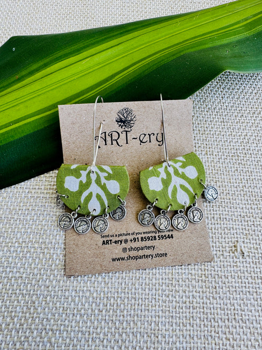 Fabric earrings lightweight earrings