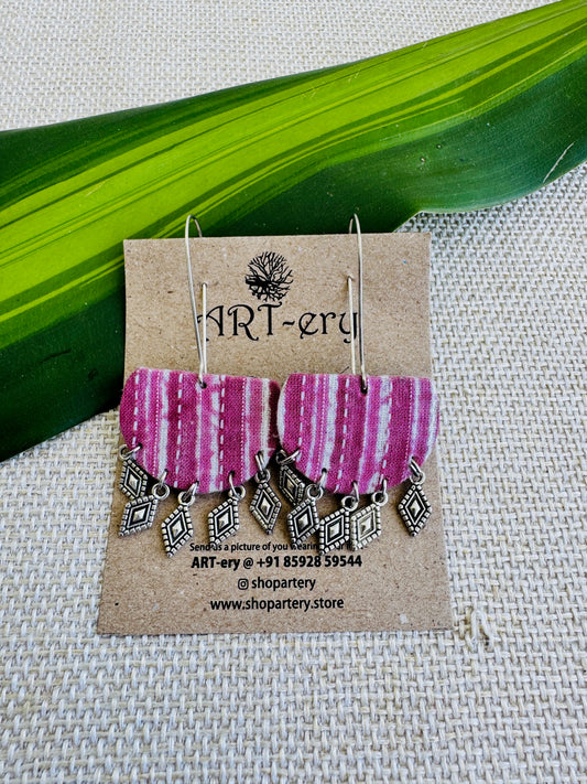 Fabric earrings lightweight earrings