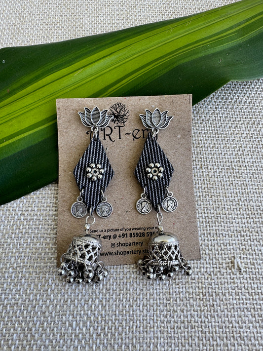Fabric earrings lightweight earrings