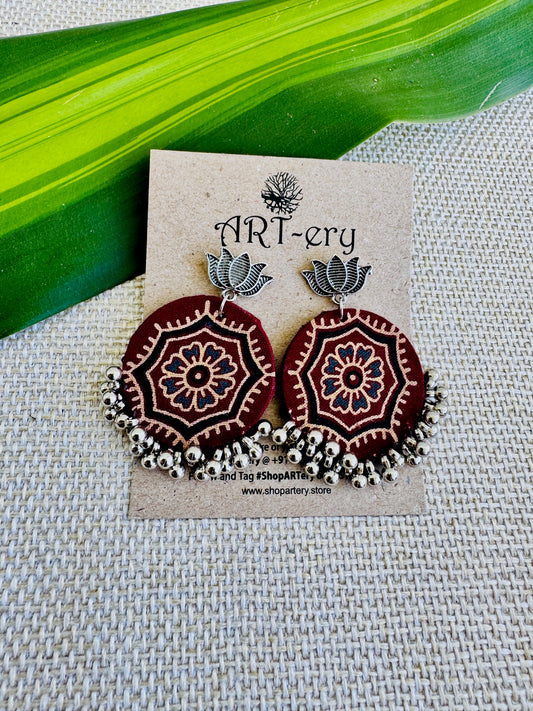 Fabric earrings lightweight earrings
