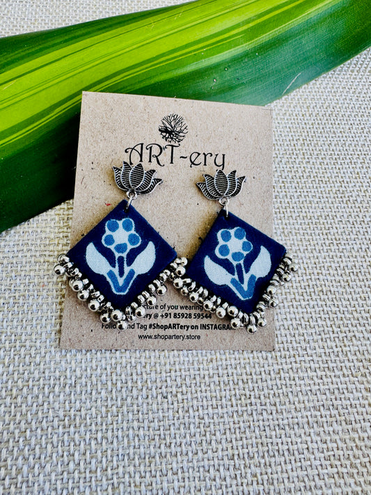 Fabric earrings lightweight earrings
