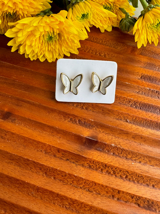 Butterfly ear stud