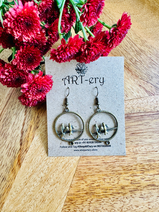 Miniature earring - Bird cage