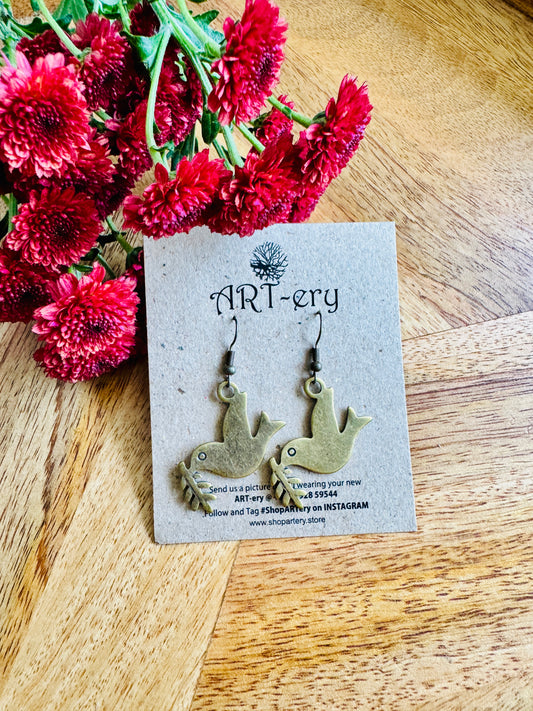 Miniature earring - sign of peace