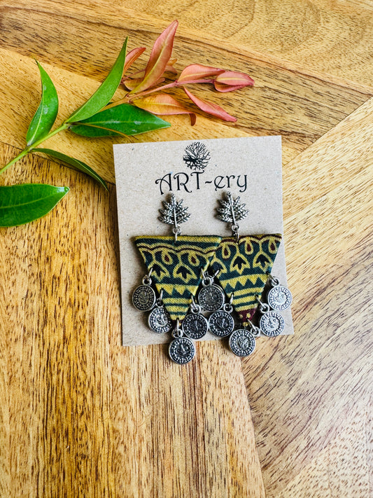 Lightweight Handmade Statement Jewellery - Inverted triangle