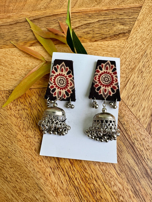 Fabric earrings lightweight earrings