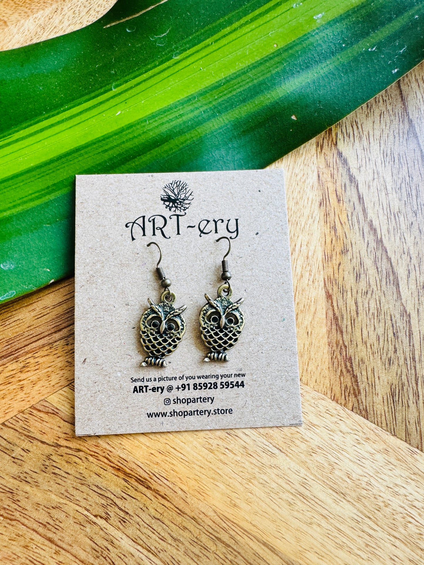 Miniature earring - Baby  Owl