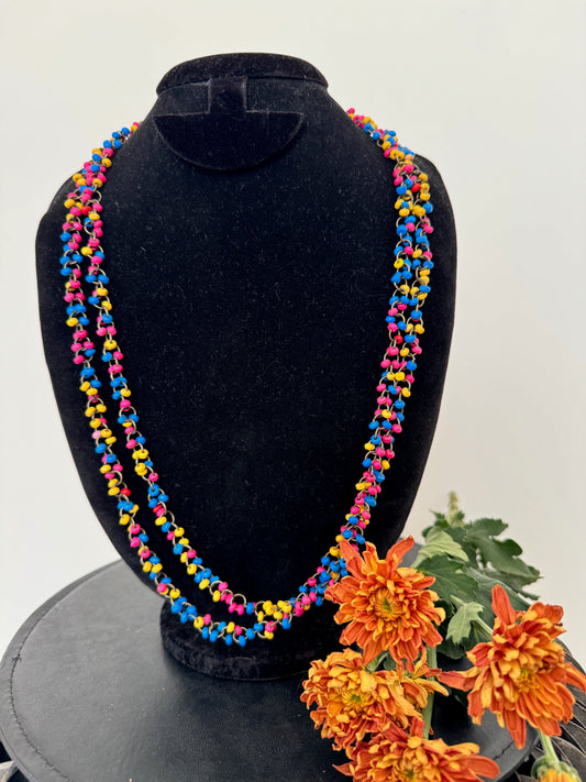 Wooden beaded necklace