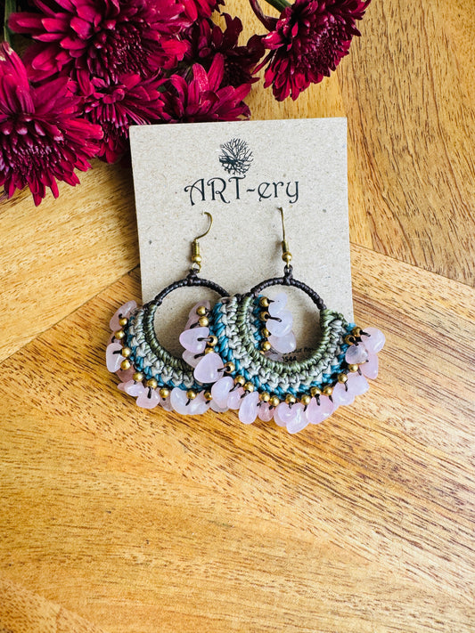 Handcrafted  Crochet earrings -