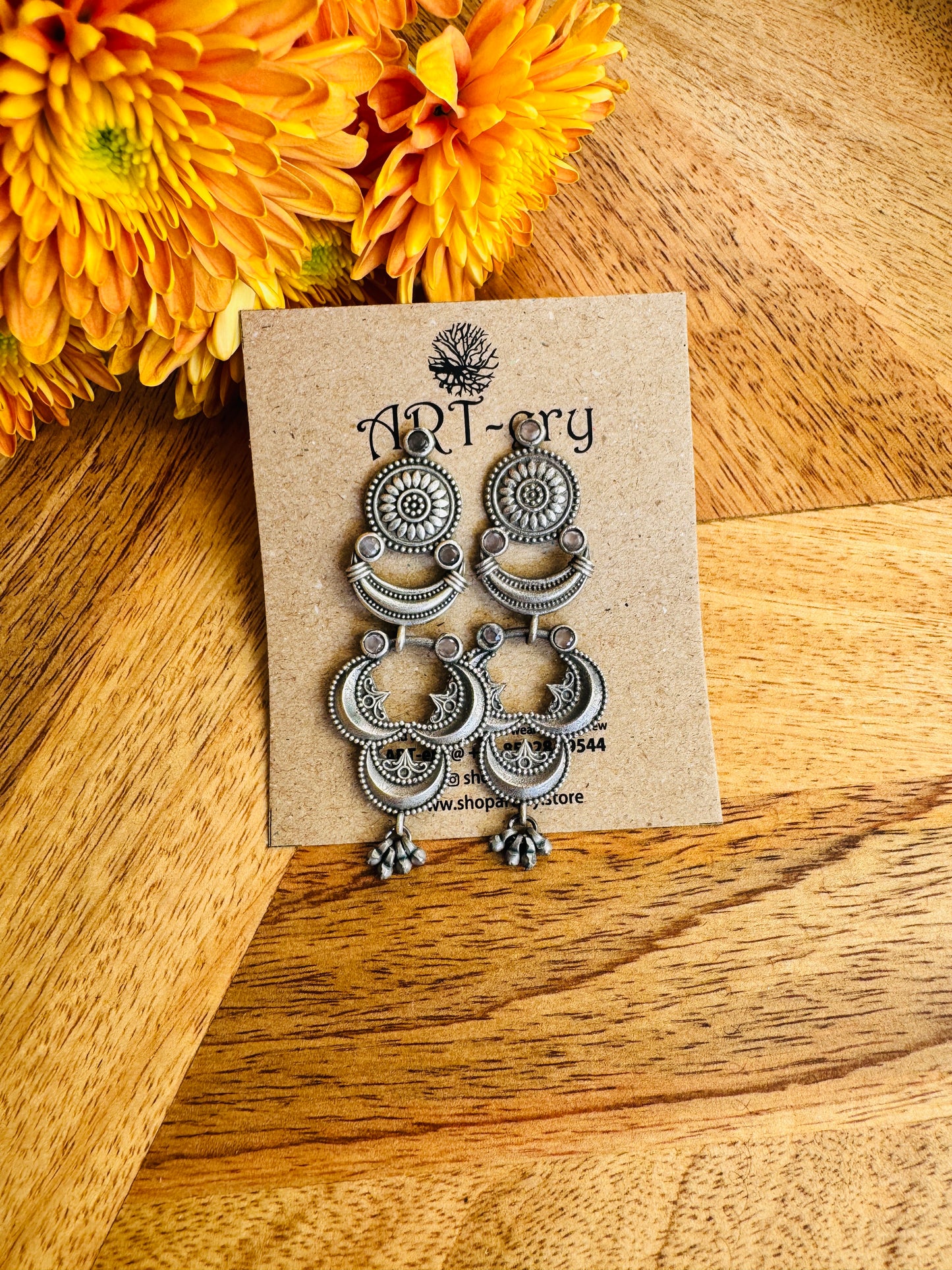 Lightweight Statement Earrings - Pink