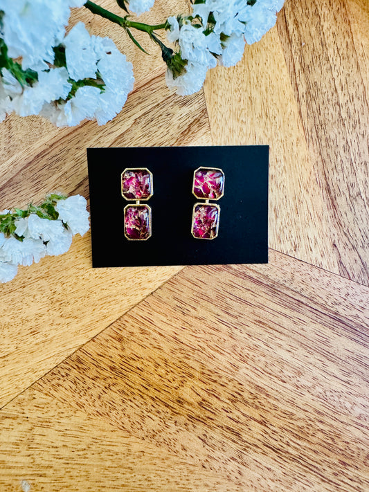 Square stones - Red