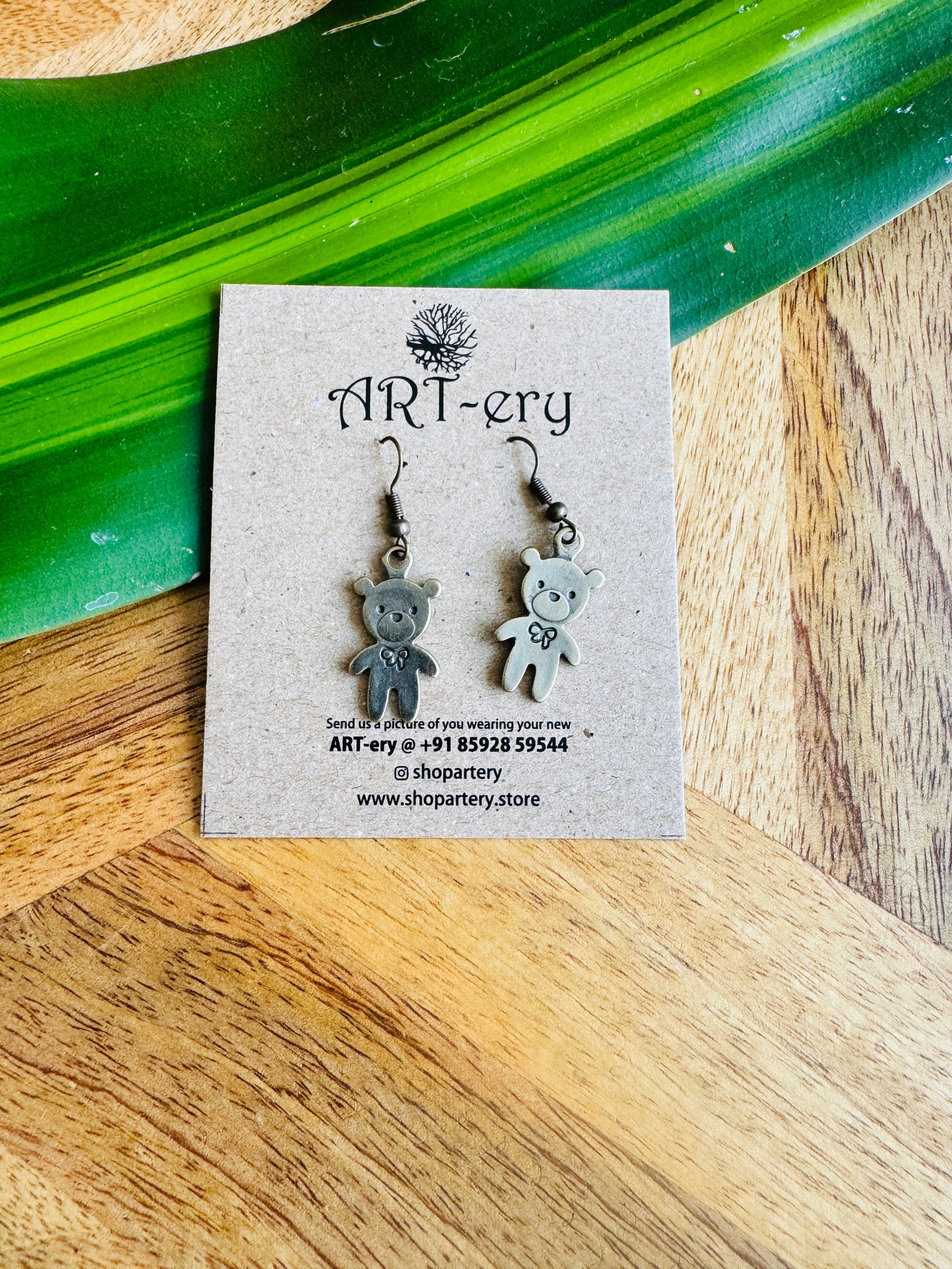 Miniature earring - Teddy bear