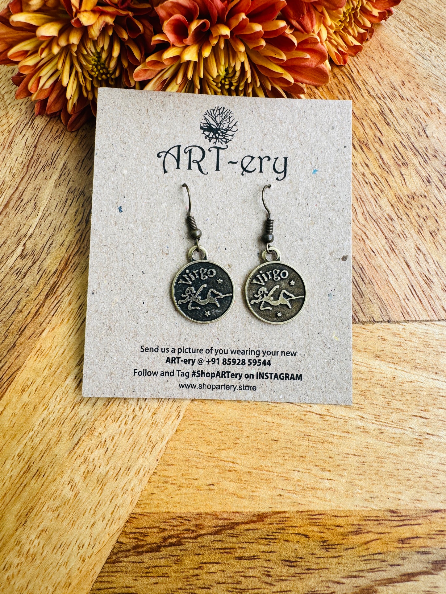 Virgo earrings