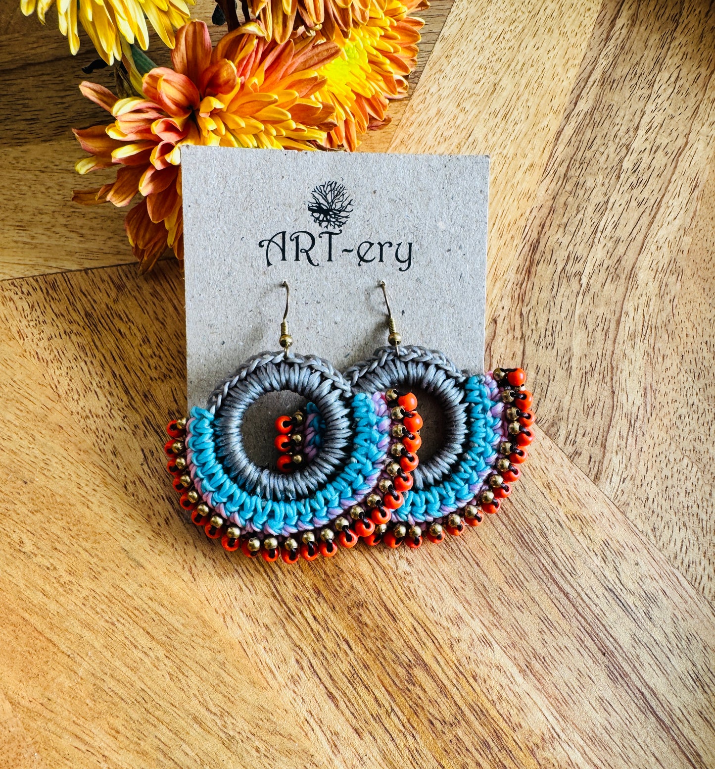 Far East collection - orange and blue
