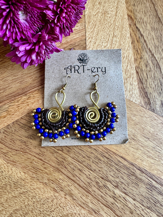 Handcrafted beaded earrings -