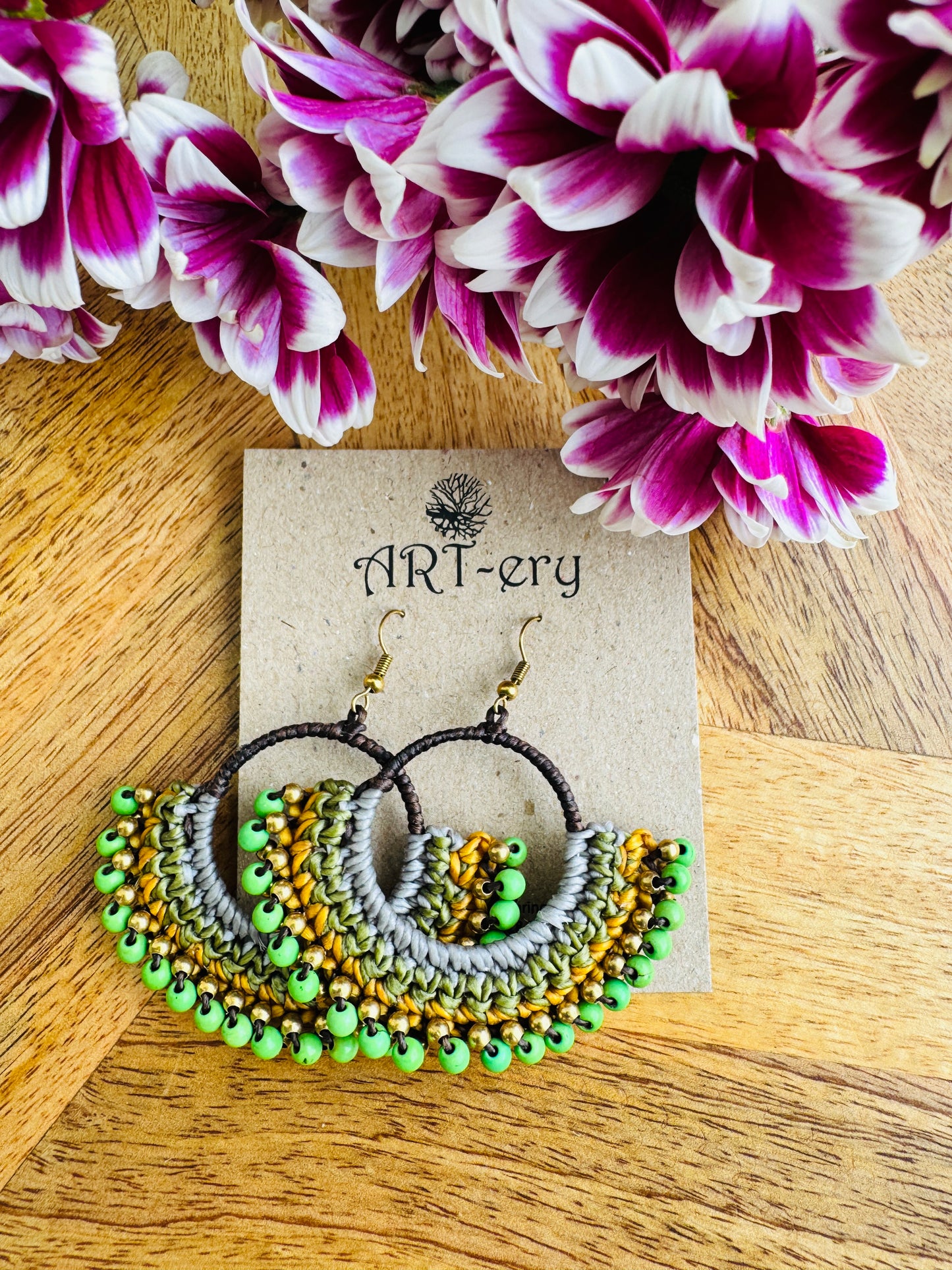 Colorful Beaded Thread Dangler Earrings – Handmade by Far East Artisans | ART-ery Jewellery (Copy) (Copy) (Copy) (Copy) (Copy)