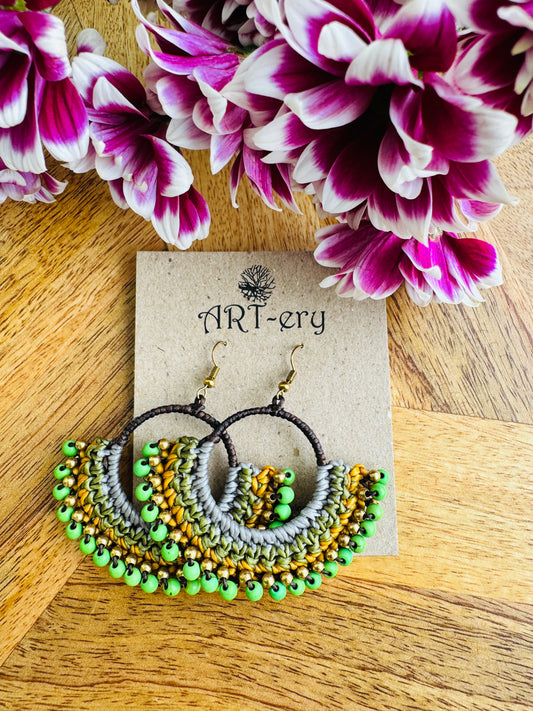 Colorful Beaded Thread Dangler Earrings – Handmade by Far East Artisans | ART-ery Jewellery (Copy) (Copy) (Copy) (Copy) (Copy)
