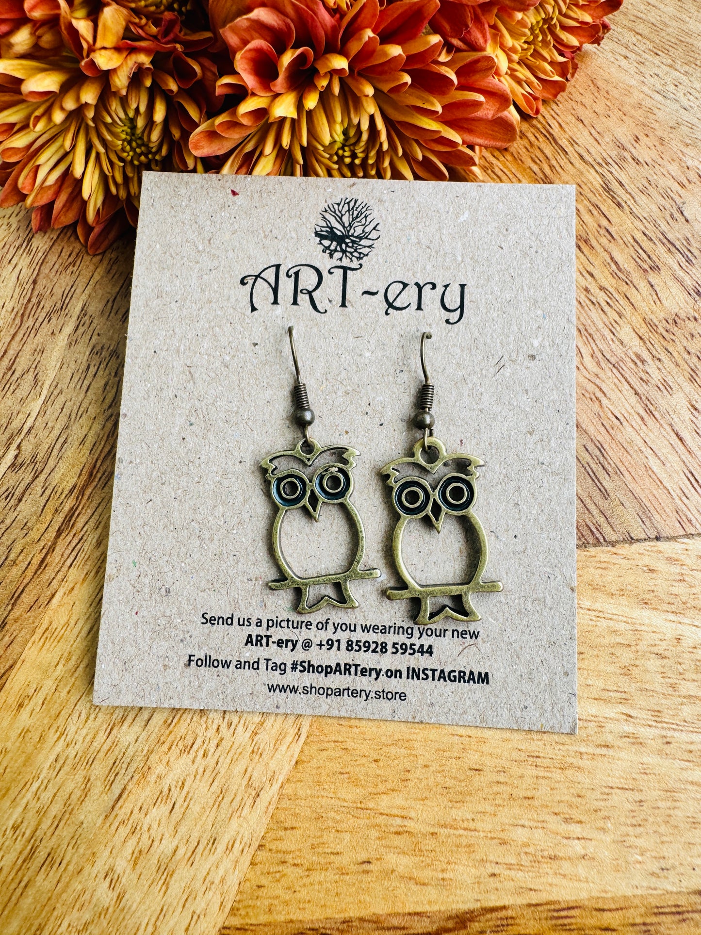 Hollow inside earrings