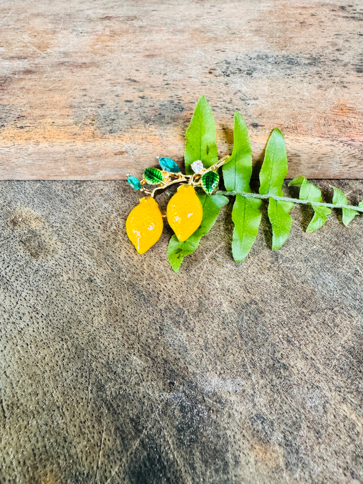 Lemon Brooch