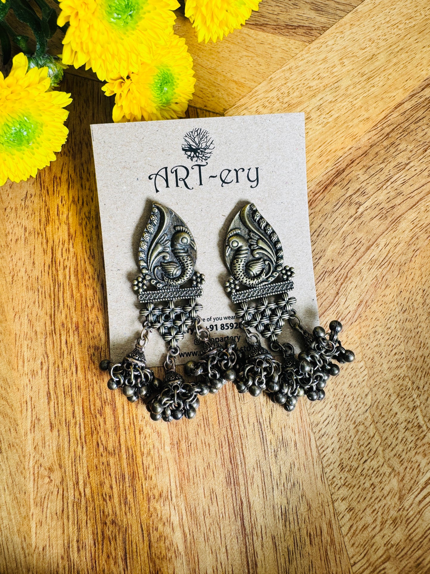 Mehendi dangler earrings