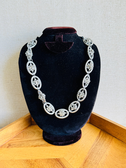 Statement metal necklace with adjustable cord - Gungroo