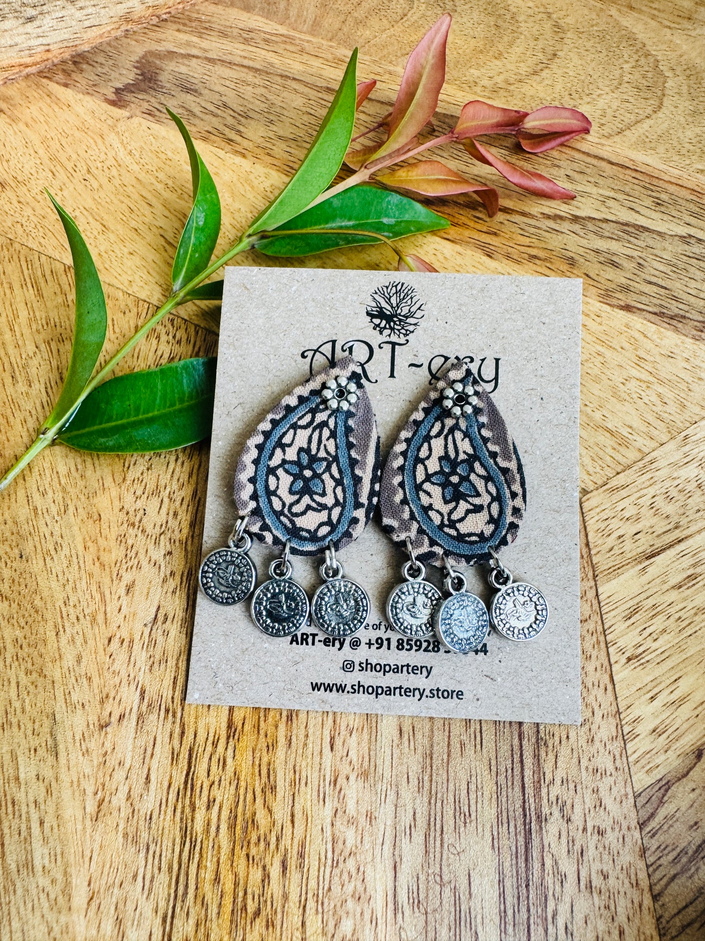 Lightweight Handmade Statement Jewellery - ethnic stud