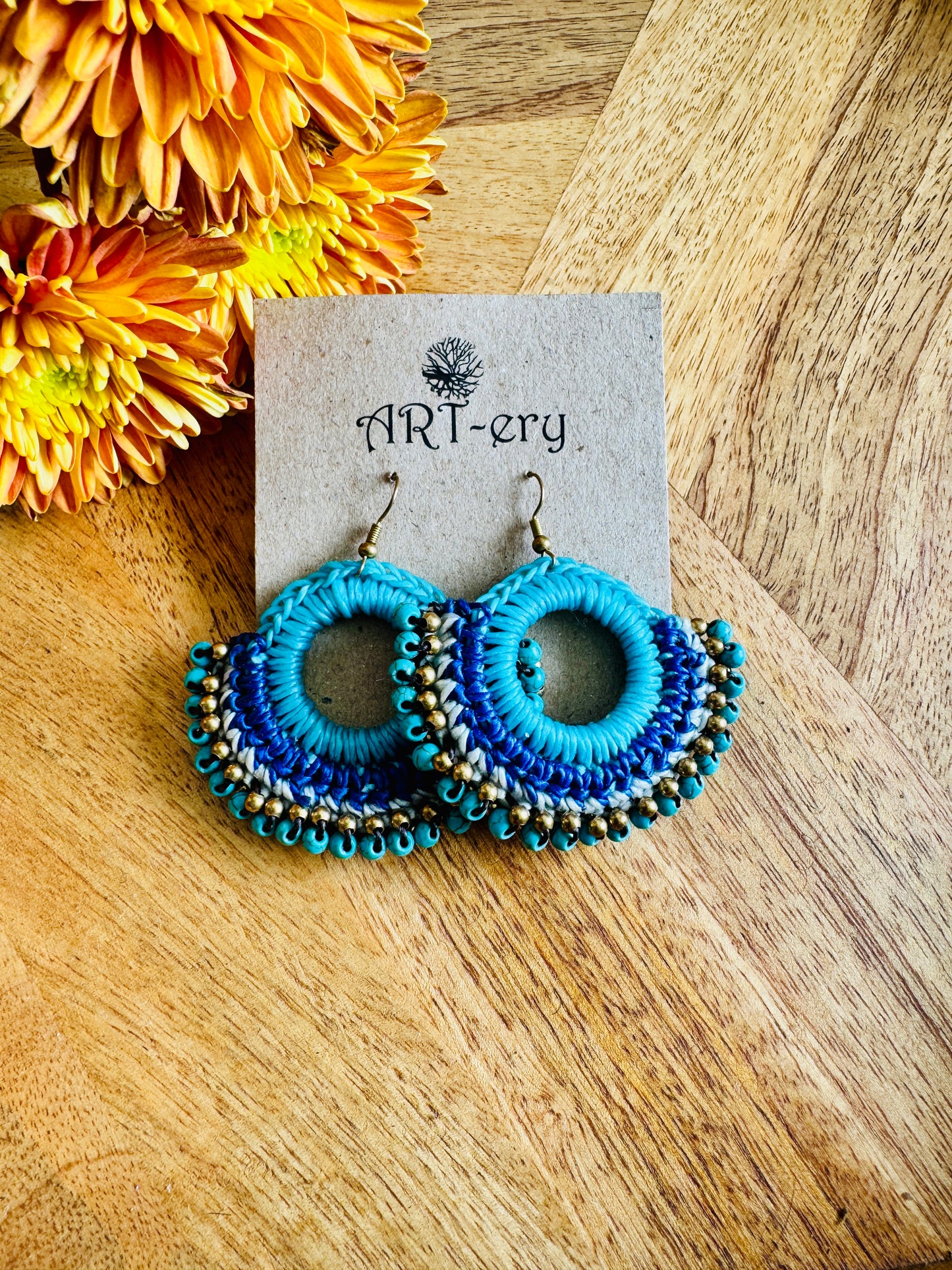 Far East collection - copper sulfate blue thread