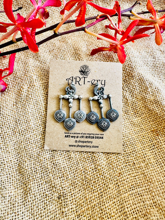 Three stem earring