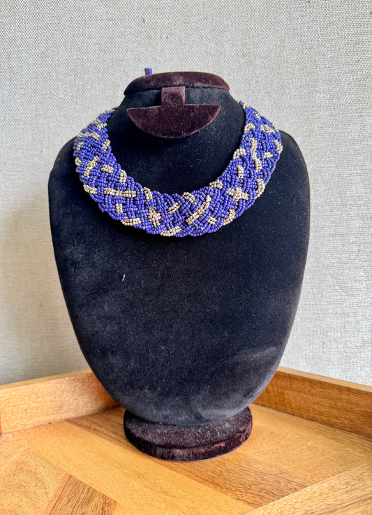 Braided  Statement Necklace -