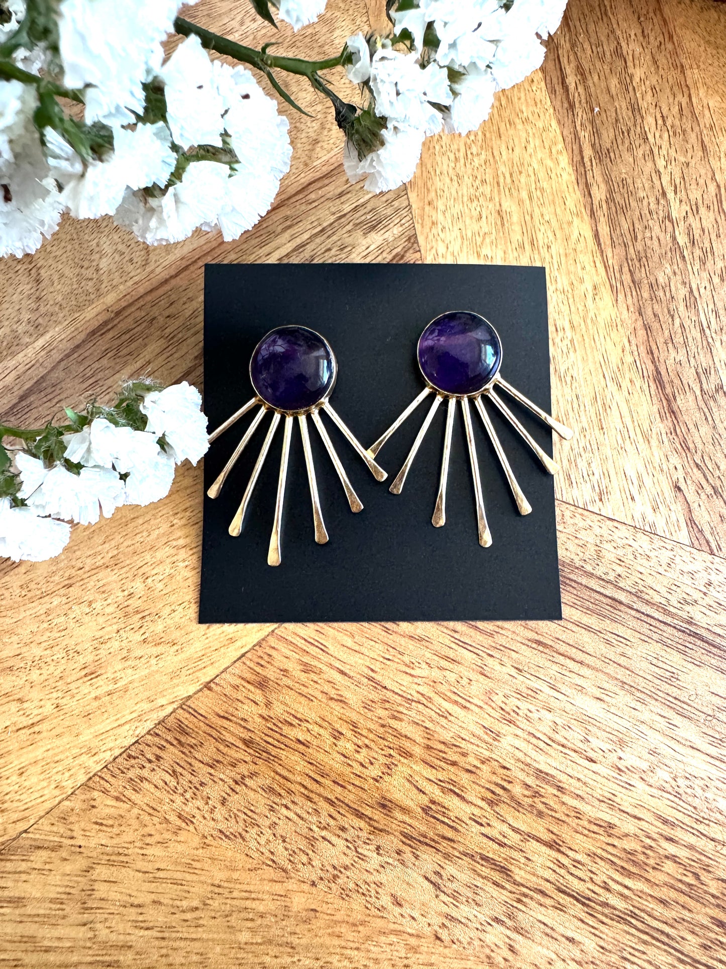 Stone in sun inspired design - Purple