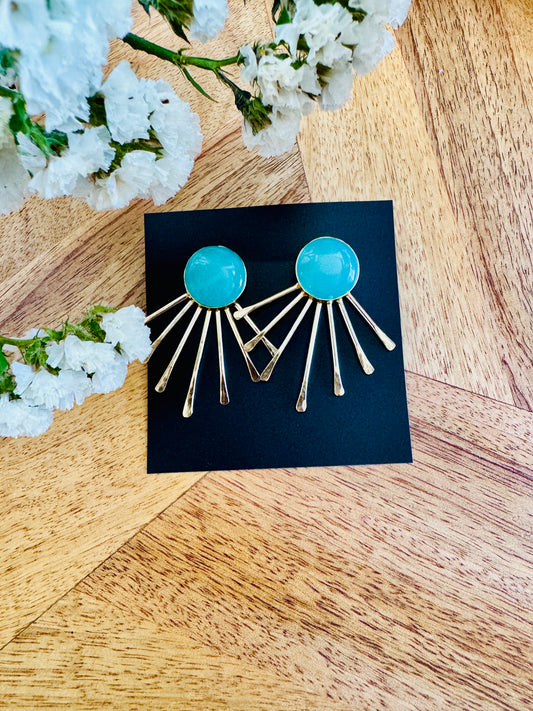 Stone in sun inspired design - Light blue