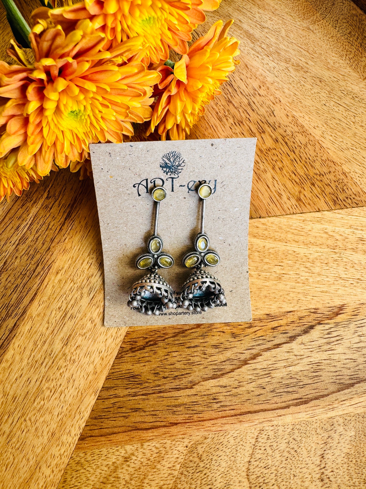 Lightweight Statement Earrings - Yellow